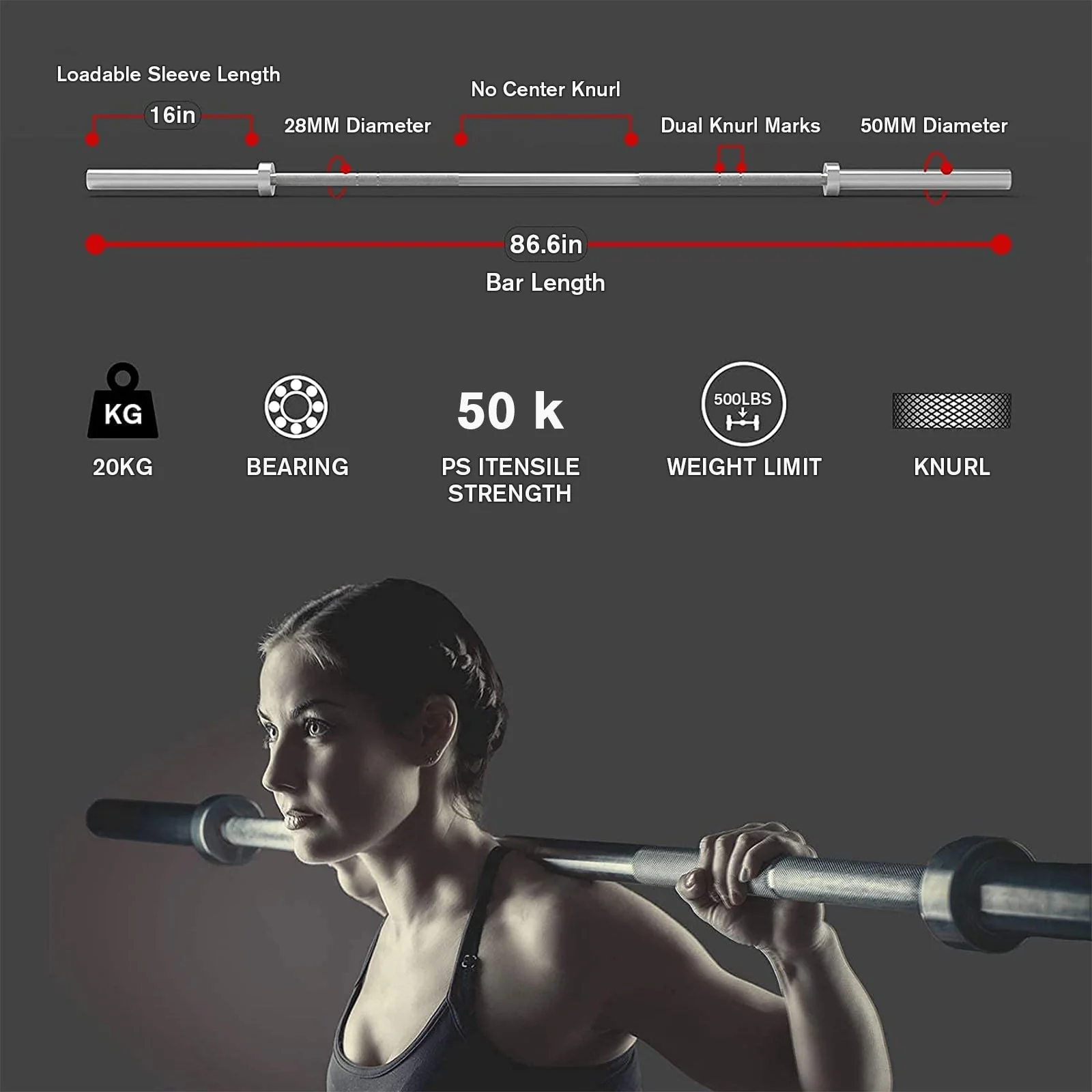 RitFit PPC03 Power Cage Home Gym Package with Adjustable Cable System - Image 7