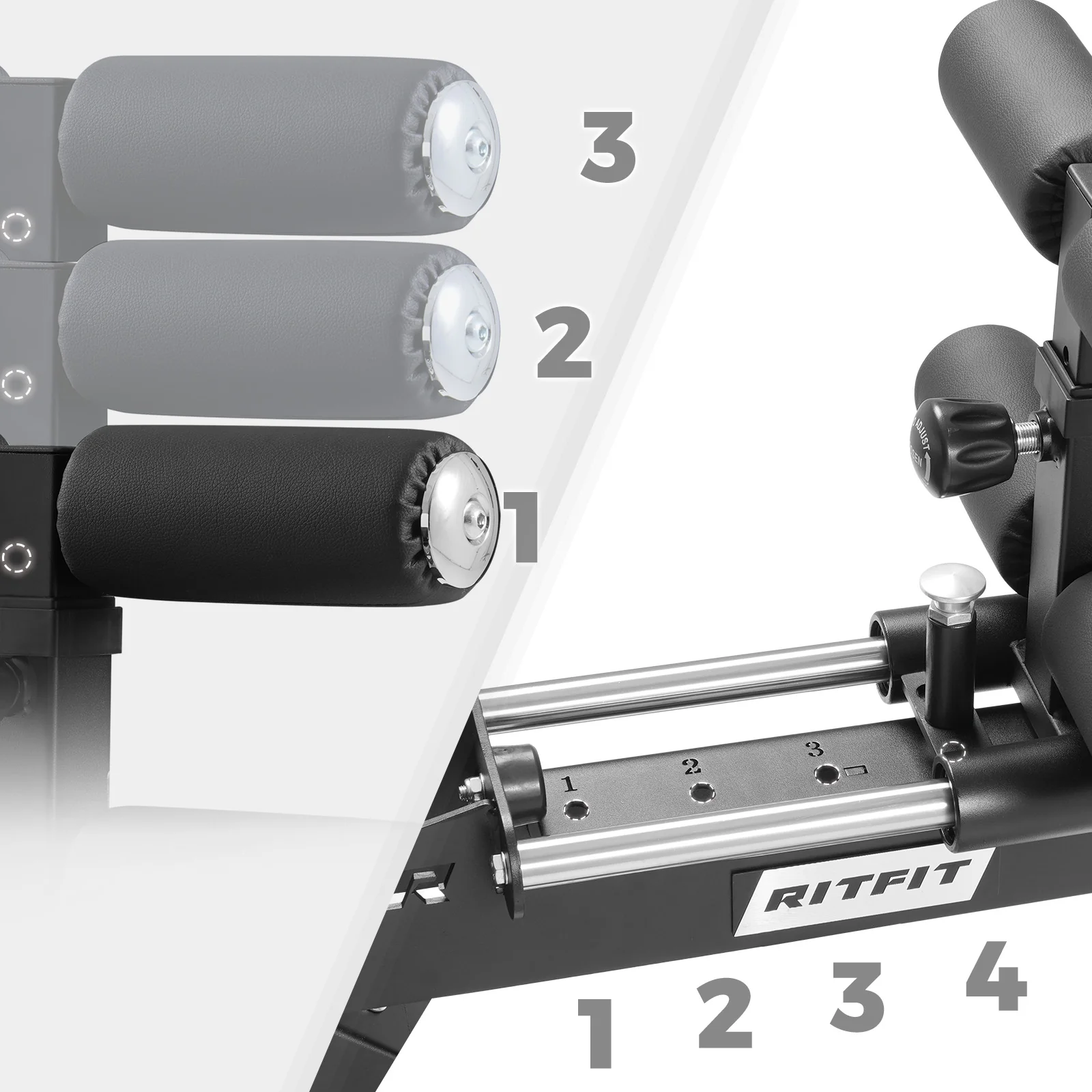 RitFit BE01 Adjustable Back Extension Machine for Home and Gym - Image 5