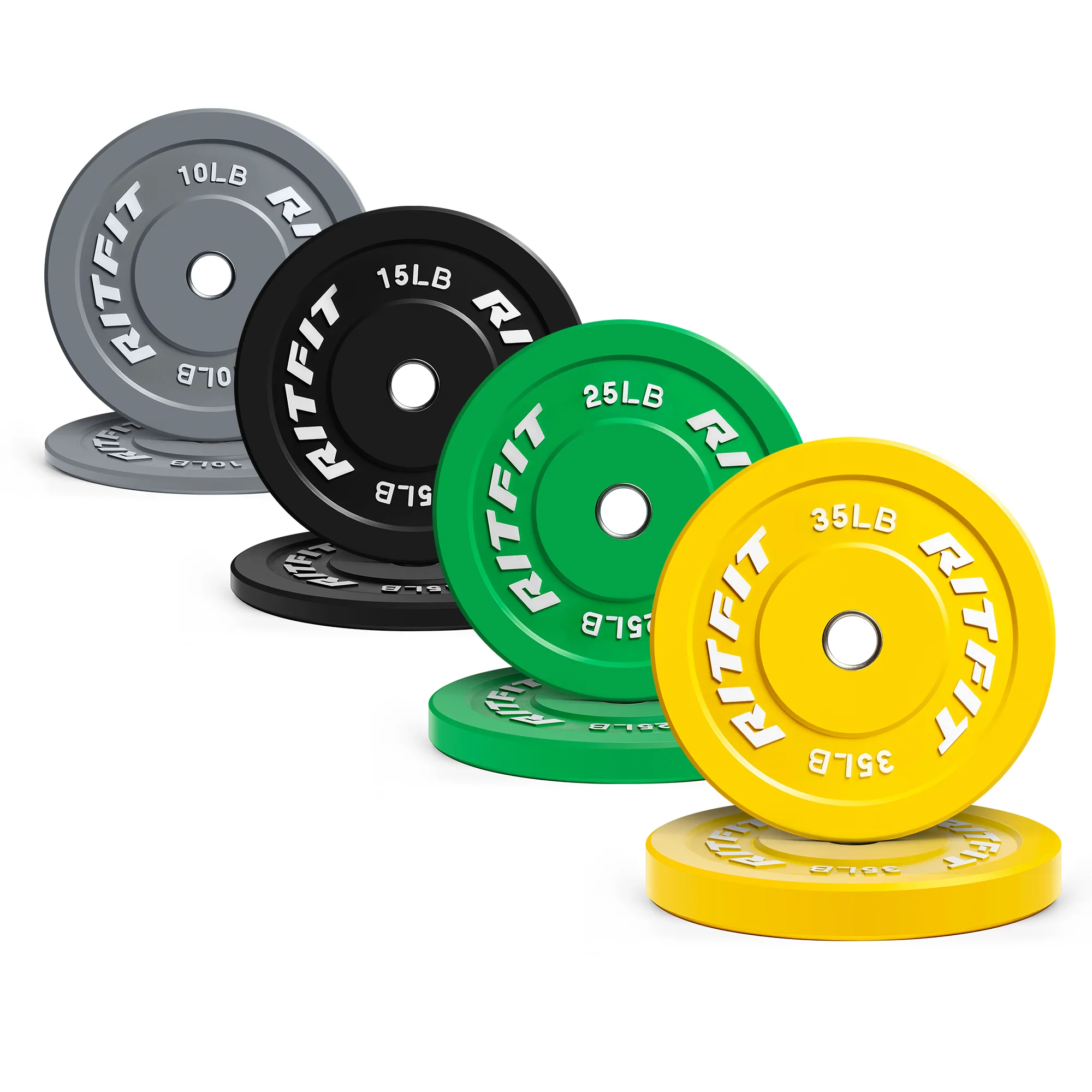 RitFit Color Bumper Plates Olympic 2-Inch Rubber - Image 13