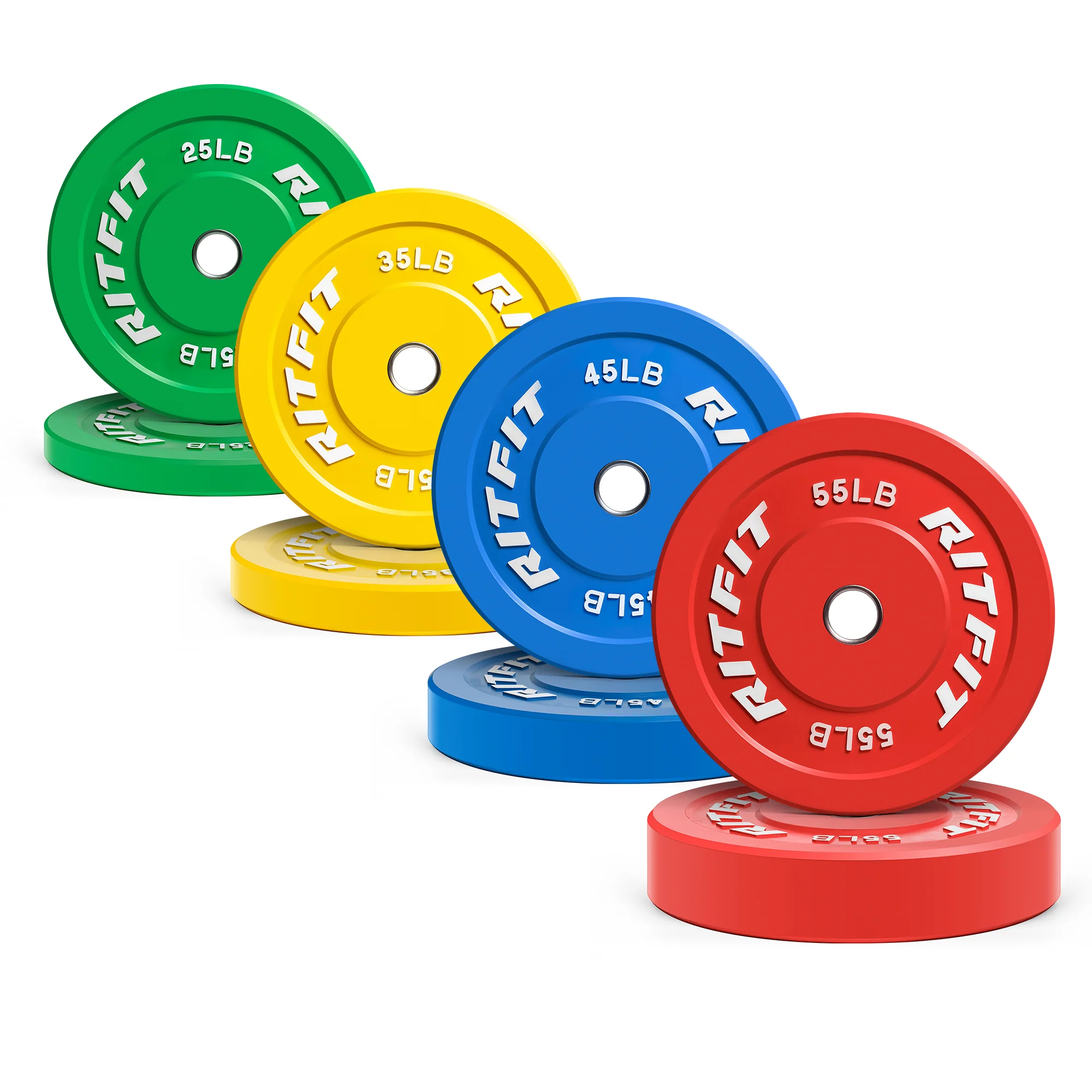 RitFit Color Bumper Plates Olympic 2-Inch Rubber - Image 16