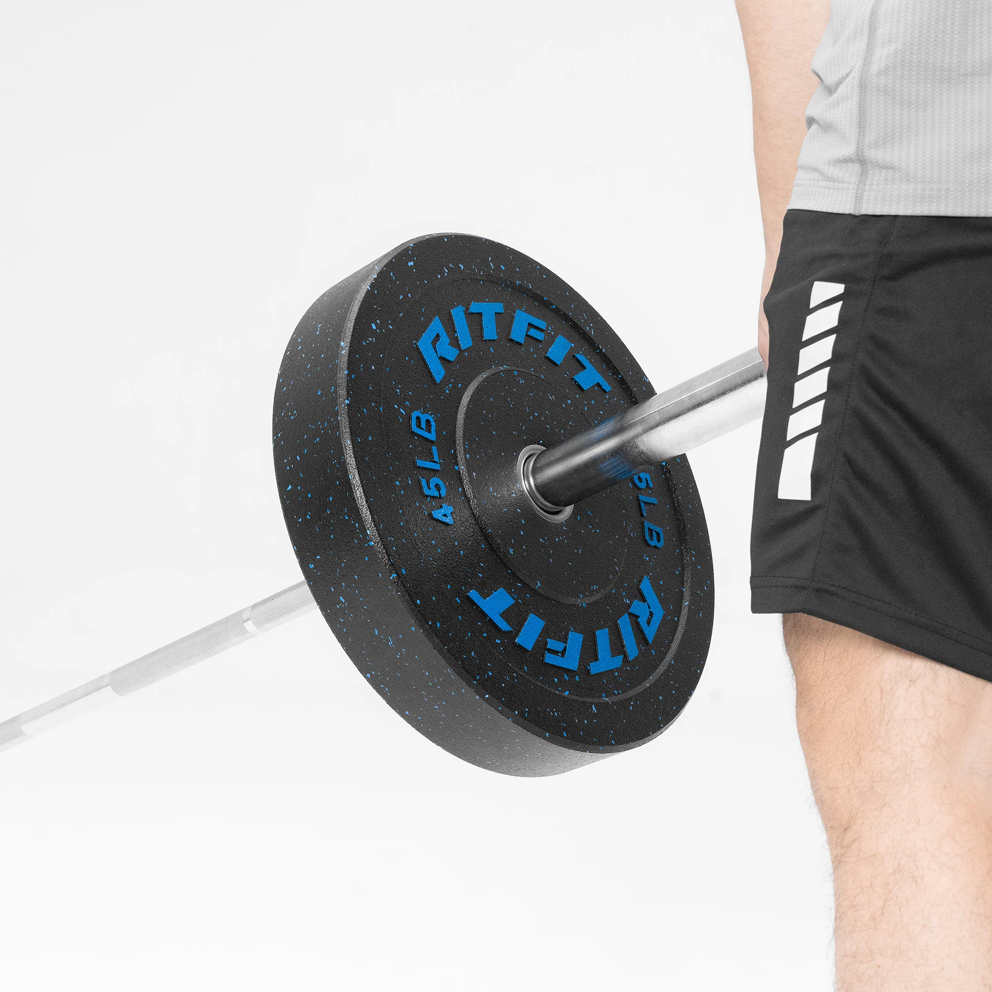 RitFit Fleck Bumper Plates 2-Inch Olympic Rubber Weight Plates - Image 16