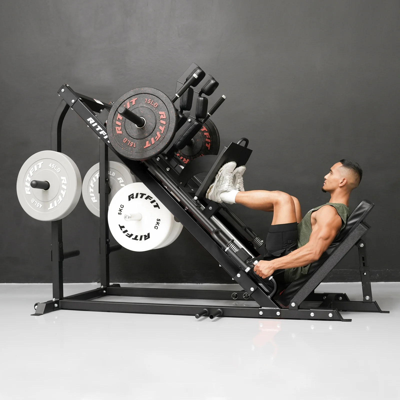 RitFit GAZELLE 3-in-1 Leg Press Hack Squat Machine for Home Gym - Image 15