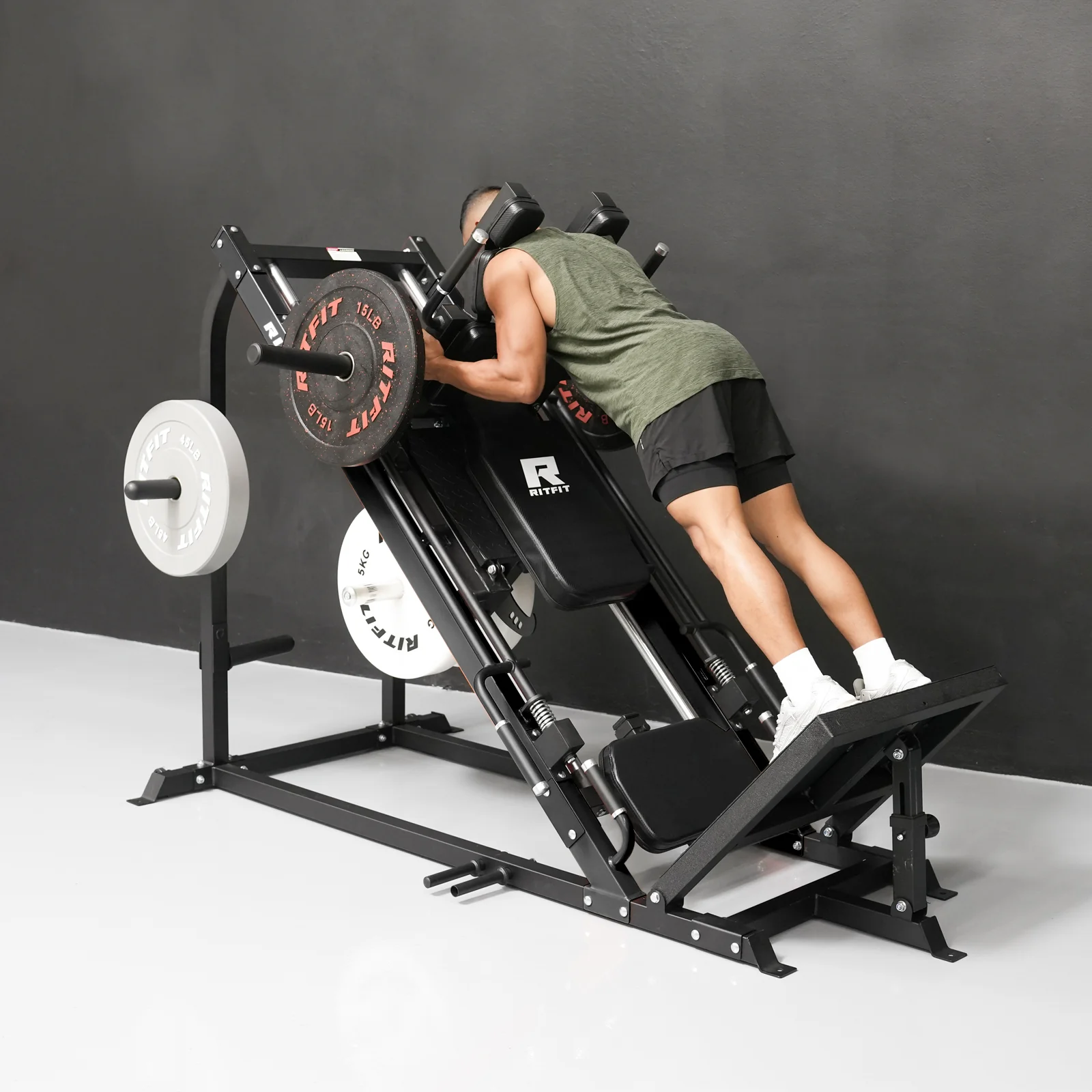 RitFit GAZELLE 3-in-1 Leg Press Hack Squat Machine for Home Gym - Image 17