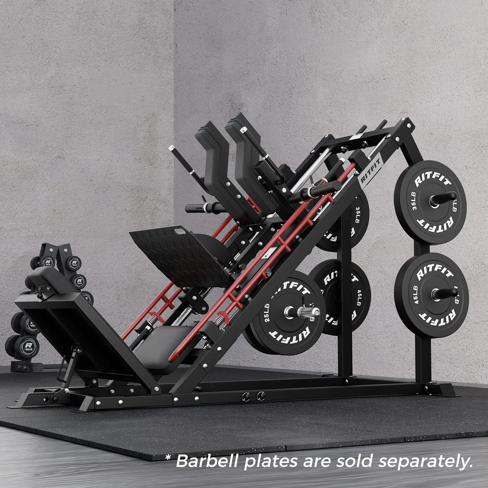 RitFit GAZELLE PRO 3-In-1 Leg Press and Hack Squat Machine - Image 11