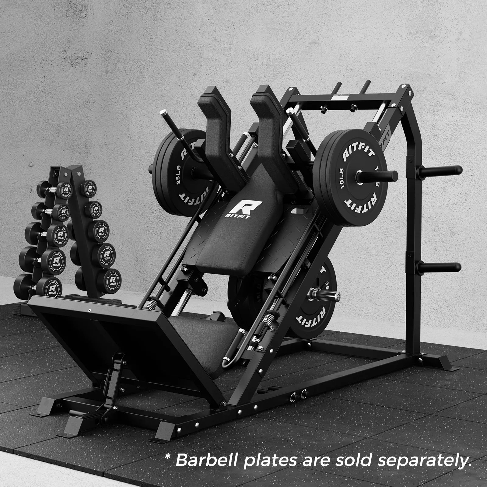RitFit GAZELLE PRO 3-in-1 Leg Press & Hack Squat Machine Set - Image 21
