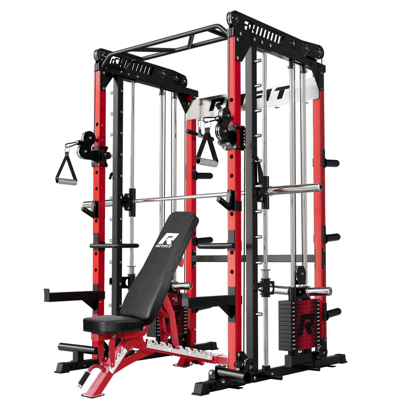 RitFit M1 PRO Smith Machine Weight Stack Home Gym Package - Image 15