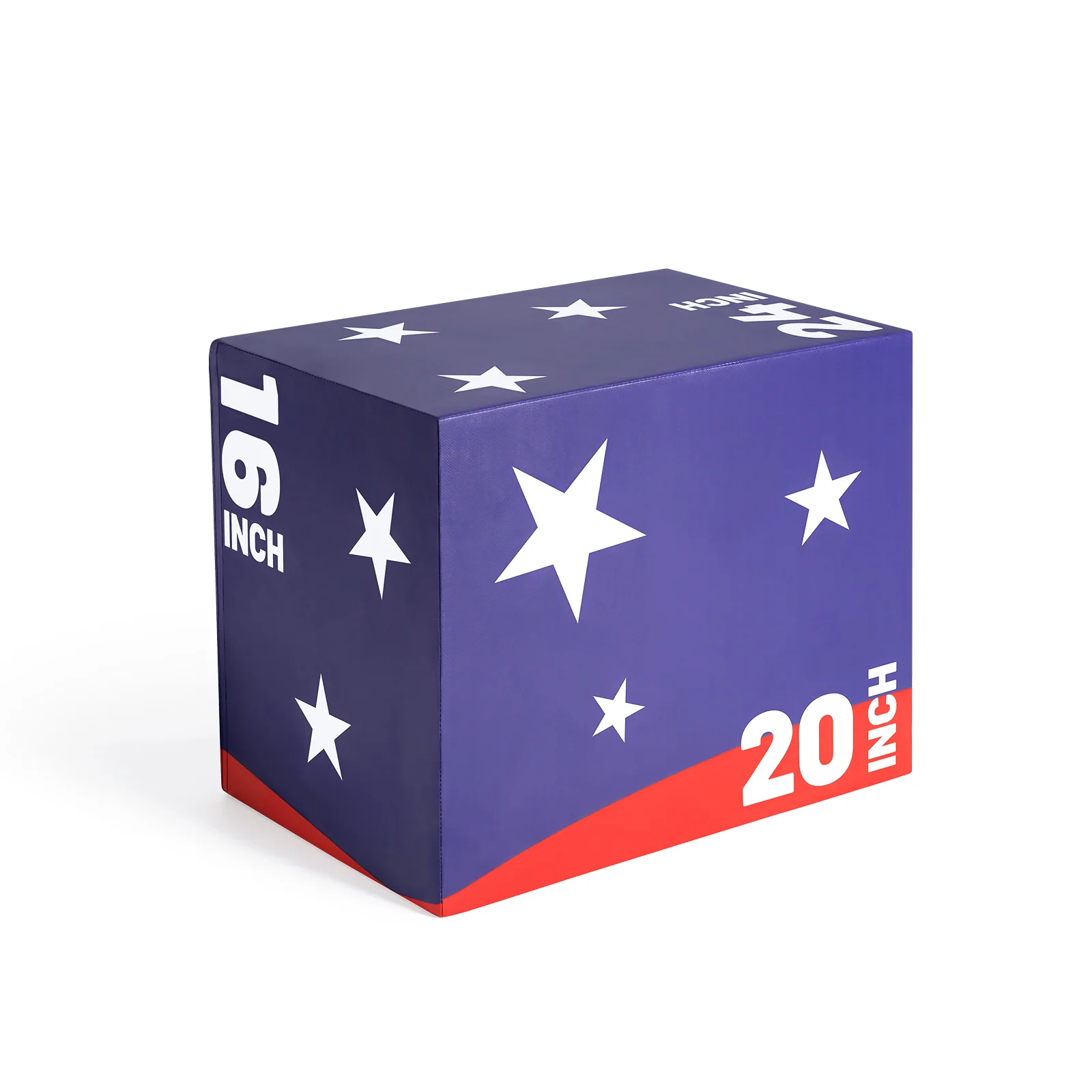 RitFit Patriotic Color 3-in-1 Foam Plyo Box Jump Platform - Image 3
