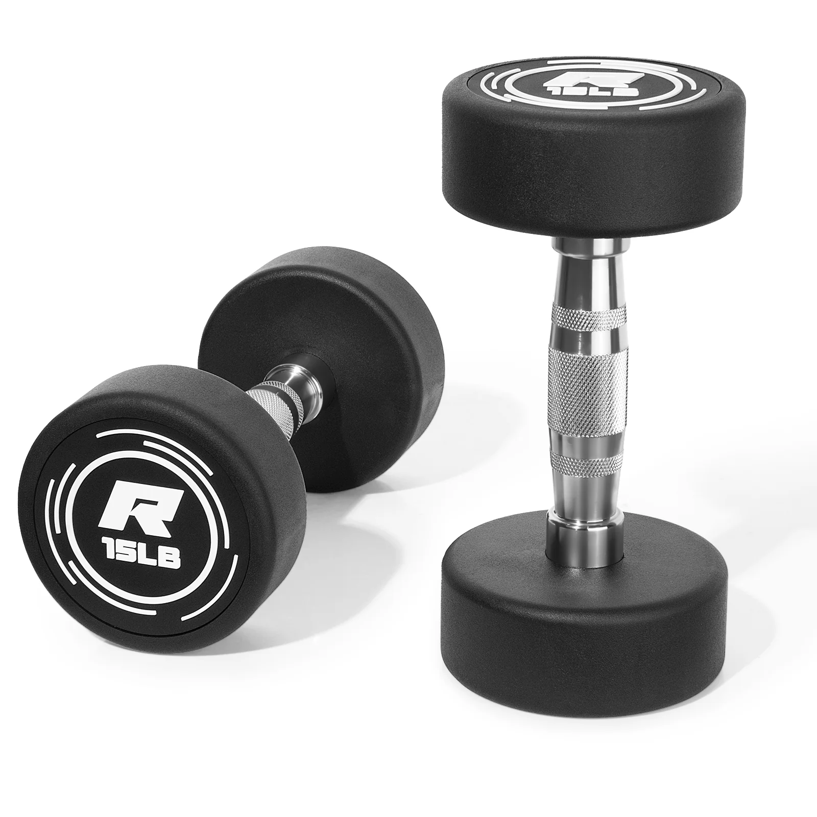 RitFit PVC-Coated Round Dumbbells in Pairs - Image 10