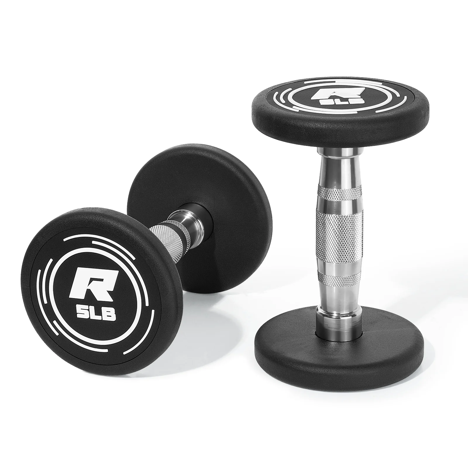 RitFit PVC-Coated Round Dumbbells in Pairs - Image 8