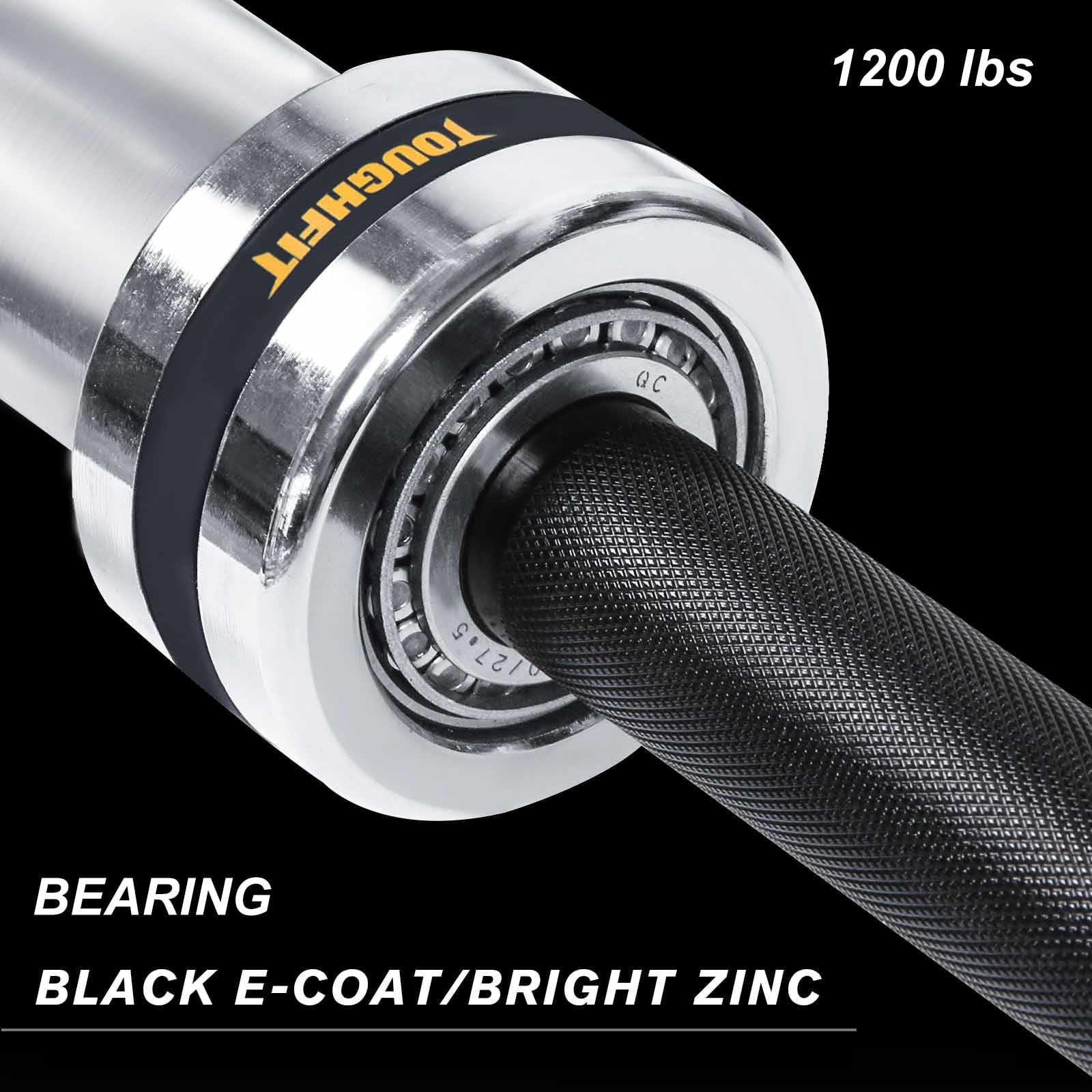 ToughFit 7FT Olympic Barbell Bar – Fits 2'' Weight Plates - Image 7