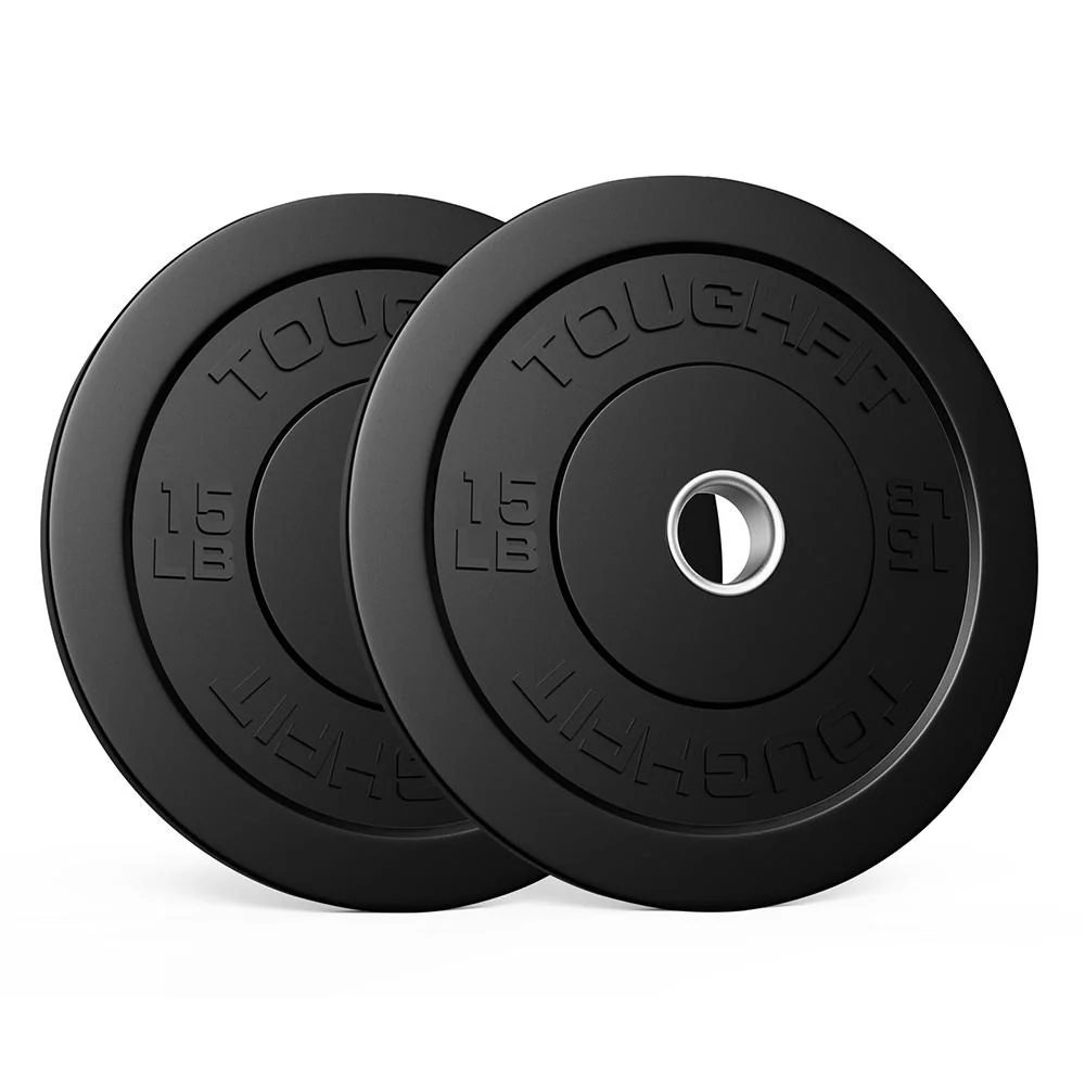ToughFit Black Olympic Weight Plates Bumper Plates Set - Image 10