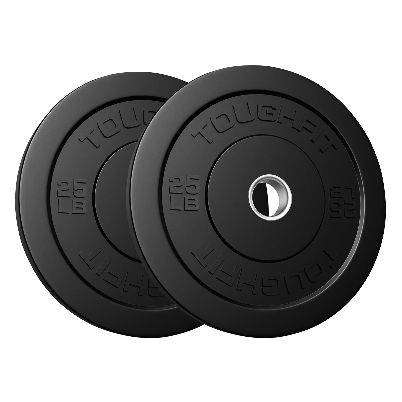 ToughFit Black Olympic Weight Plates Bumper Plates Set - Image 11