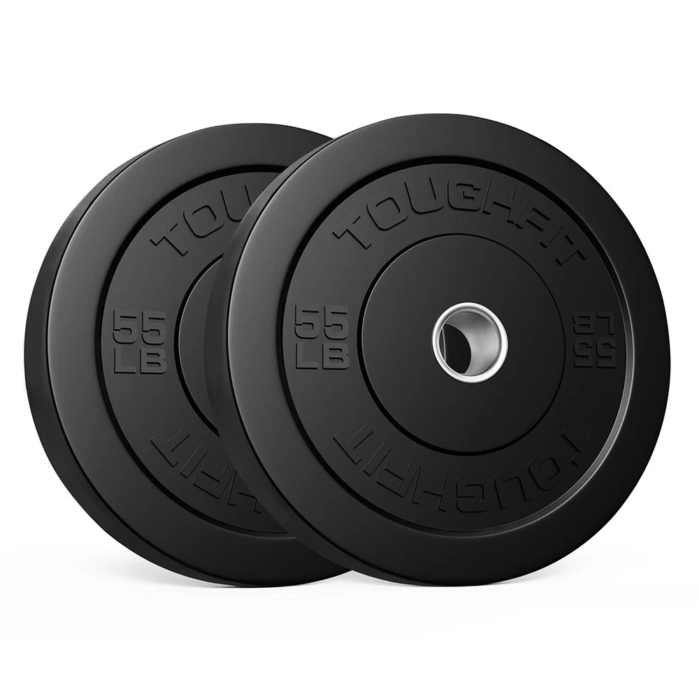 ToughFit Black Olympic Weight Plates Bumper Plates Set - Image 14