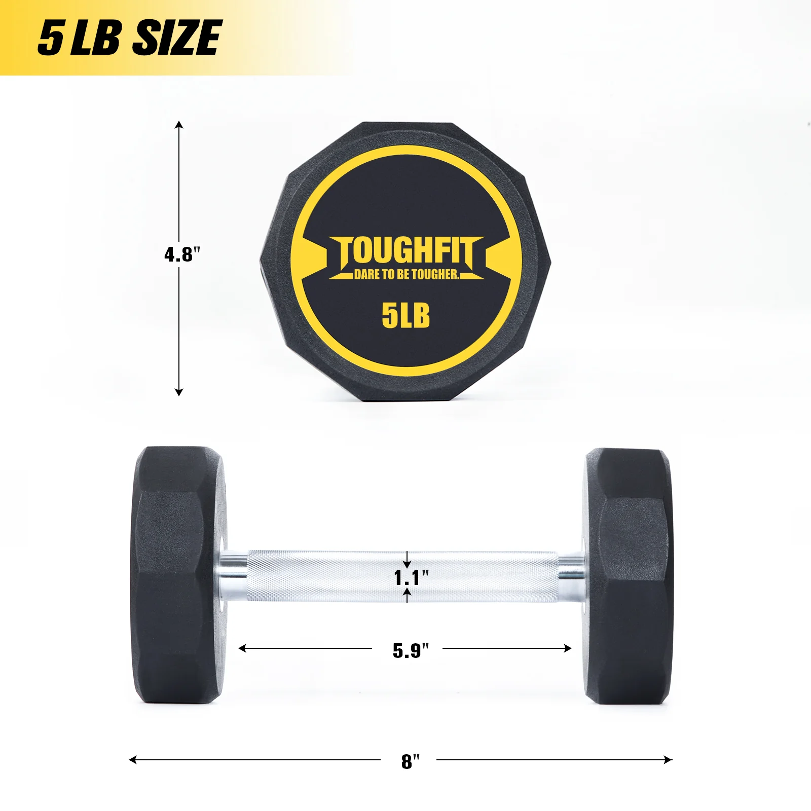 ToughFit Decagon PEV Dumbbells - Image 7